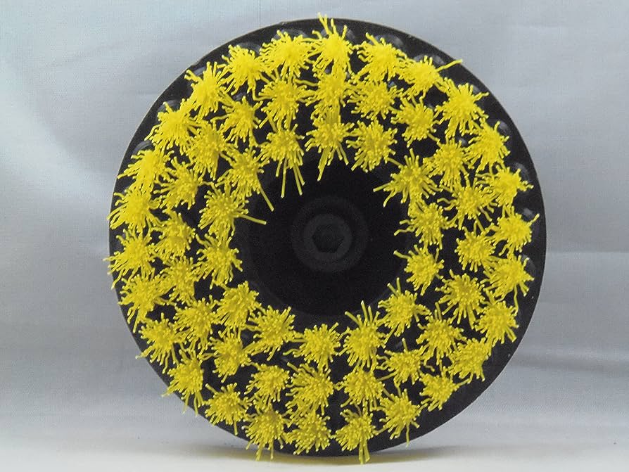 Medium Duty Drill Brush, Yellow AutoBrite Company