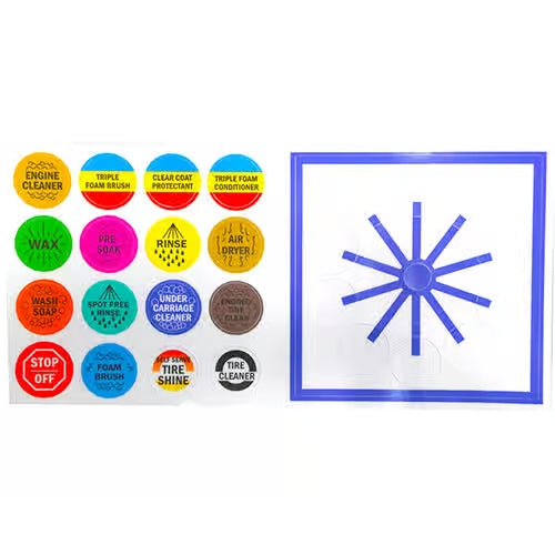 Decal, 10 position w/ circles