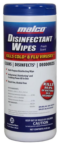 Malco Disinfectant Wipes