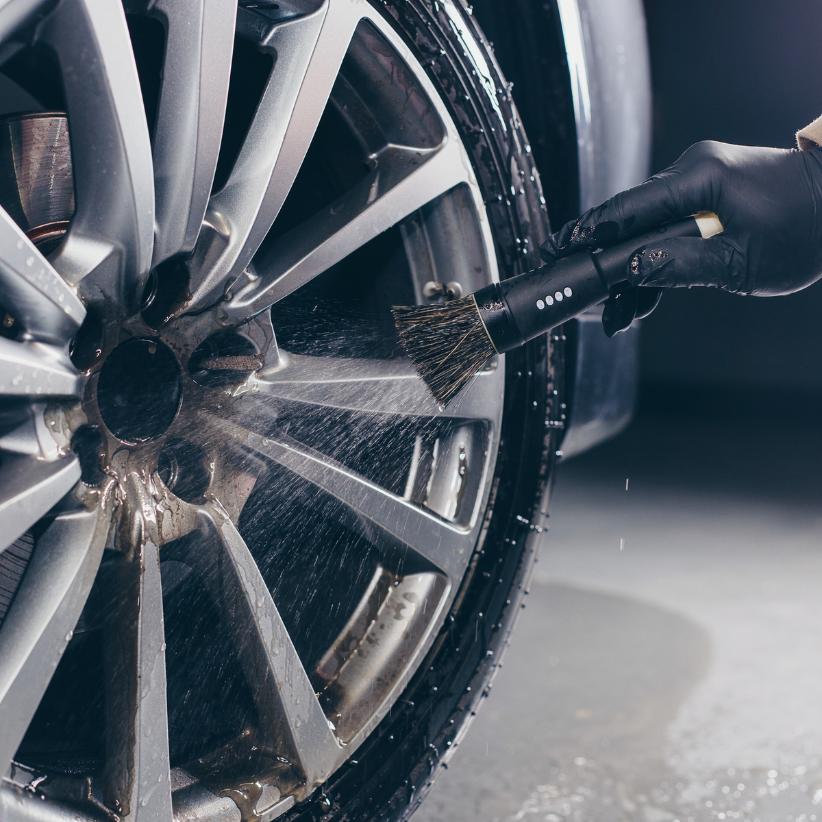 Aluminum Brite wheel cleaning