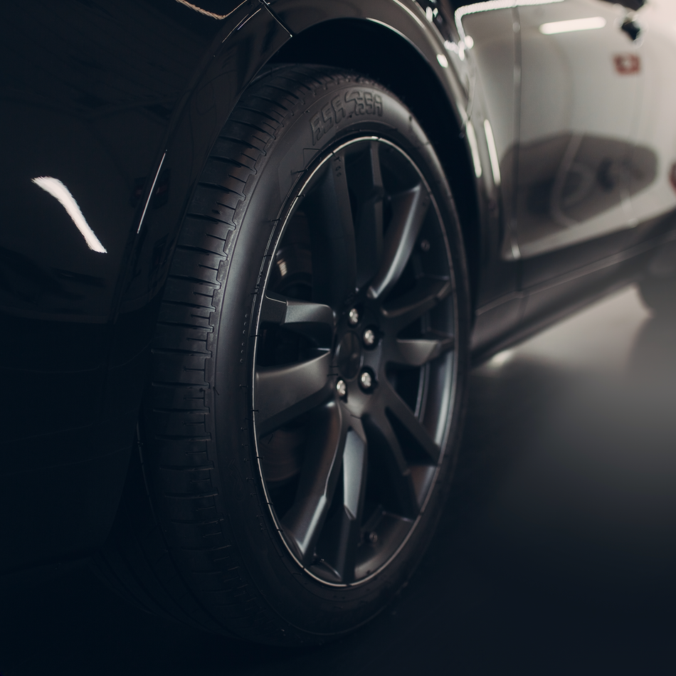 Dress All subtle satin tire finish