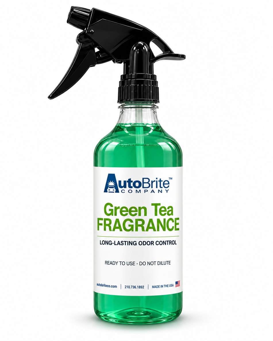 AutoBrite Green Tea Fragrance spray bottle