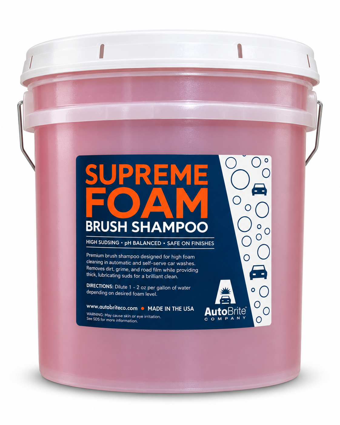 AutoBrite Supreme Foam Brush Shampoo 5 gallon