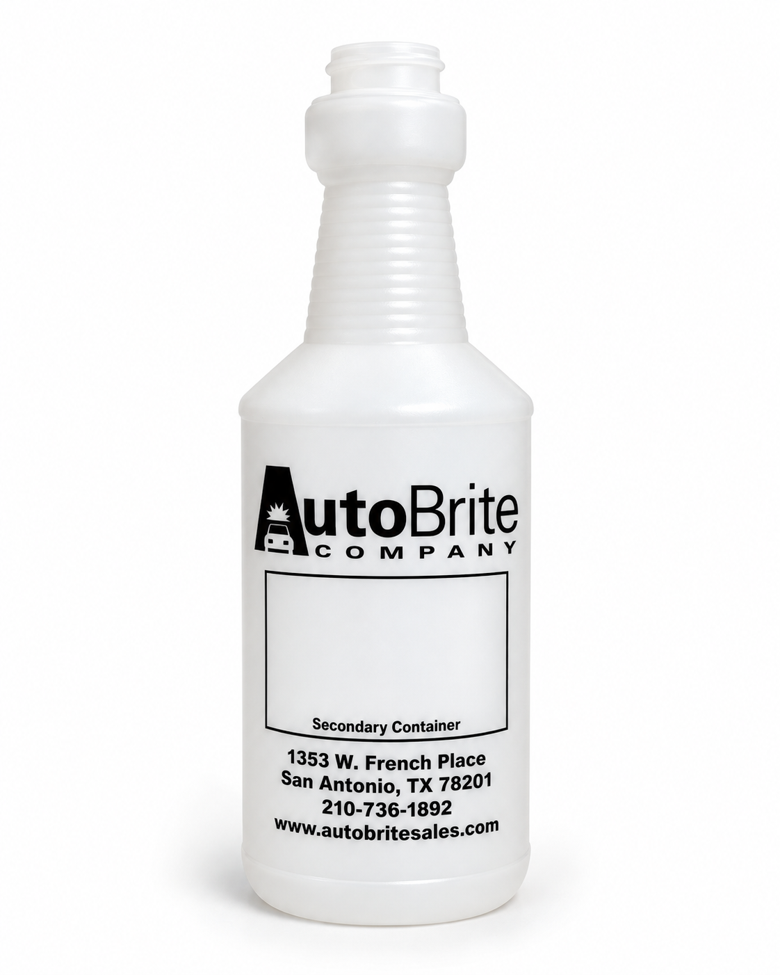 Plastic Pint Bottle with AutoBrite secondary container label