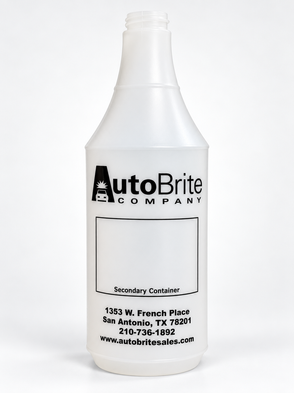 AutoBrite Plastic Quart Bottle front view